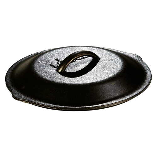 Handcrafted cast iron skillet lid with self-basting tips and sturdy handle, designed for Kitchen & Food, Cast Iron, Cookware, Best Sellers, and Promo Eligible collections.