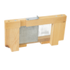Handcrafted 5-frame wooden robbing screen with metal mesh and adjustable metal latch, designed to protect beehives from robbers and drifter bees, Amish made in USA, featured in Farm, Garden & Tool and Beekeeping Supplies collections.