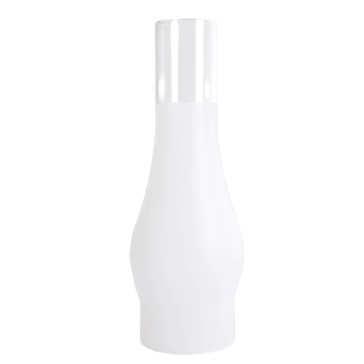 Clear glass oil lamp chimney with a 3-inch base and 3-5/8 inch center diameter, handcrafted for durability and suited for Lamps & Lighting, Parts and Accessories, Chimneys and Globes, and Best Sellers collections.