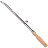Larding needle with a 13-inch stainless steel tube and wooden handle, handcrafted for use with wild game and tougher meats, ideal for Kitchen & Food, Specialty Equipment, Butchering Supplies, and Best Sellers collections.