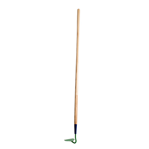 Handcrafted Amish-made garden hoe with a sharp, durable blade and wooden handle, ideal for weeding and soil cultivation in farm and garden settings, USA made, best seller.