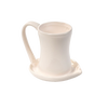 Cream-colored ceramic bacon cooker with a handle and grease-catching base, designed for easy microwave cooking and dishwasher safe for Kitchen & Food and Kitchen Gadgets.