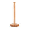 Simple and sturdy beechwood paper towel holder with a round base and vertical spindle, designed as a practical addition to household helpers and home decor collections.