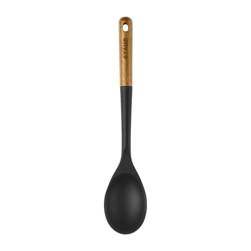 STAUB Silicone Serving Spoon with Acacia Wood Handle
