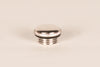 Handcrafted nickel-plated brass filler plug with threaded design, compatible with select deluxe oil lamps, part of Lamps & Lighting and replacement accessories collections.