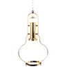 Gleaming brass replacement hanging lamp frame designed for 12" Aladdin 210 series shades, suitable for Lamps & Lighting, Parts and Accessories, and Best Sellers collections.