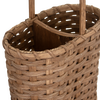 Amish-Made Handwoven Wine Bottle Basket