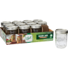Pack of twelve clear glass wide-mouth pint jars with metal lids and bands, handcrafted and made in USA, ideal for Kitchen & Food, Food Preservation, and Canning collections.