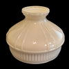 Handcrafted Aladdin champagne glass oil lamp shade with soft amber tint and textured design, enhancing cozy ambiance in Lamps & Lighting, Parts and Accessories, and Best Sellers collections.
