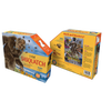 Puzzle box featuring a unique-shaped 1000-piece Sasquatch jigsaw with a vibrant cover illustration and detailed back highlighting puzzle features and fun facts, ideal for Toys, Books & Games and Puzzles collections.