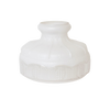 Opaque white glass oil lamp shade with embossed decorative patterns around the base and flared top, suitable for Lamps & Lighting, Parts and Accessories, and Lamp Shades collections.