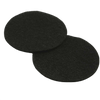 Two round replacement filters in black designed for ceramic compost pails, ideal for keeping odors contained, part of Farm, Garden & Tool and Composting collections.