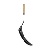 Grass hook with carbon steel black hammer powder-coated blade and weatherproofed hardwood handle, featuring a cranked hilt for ease of use, ideal for Farm, Garden & Tool and Lawncare collections.