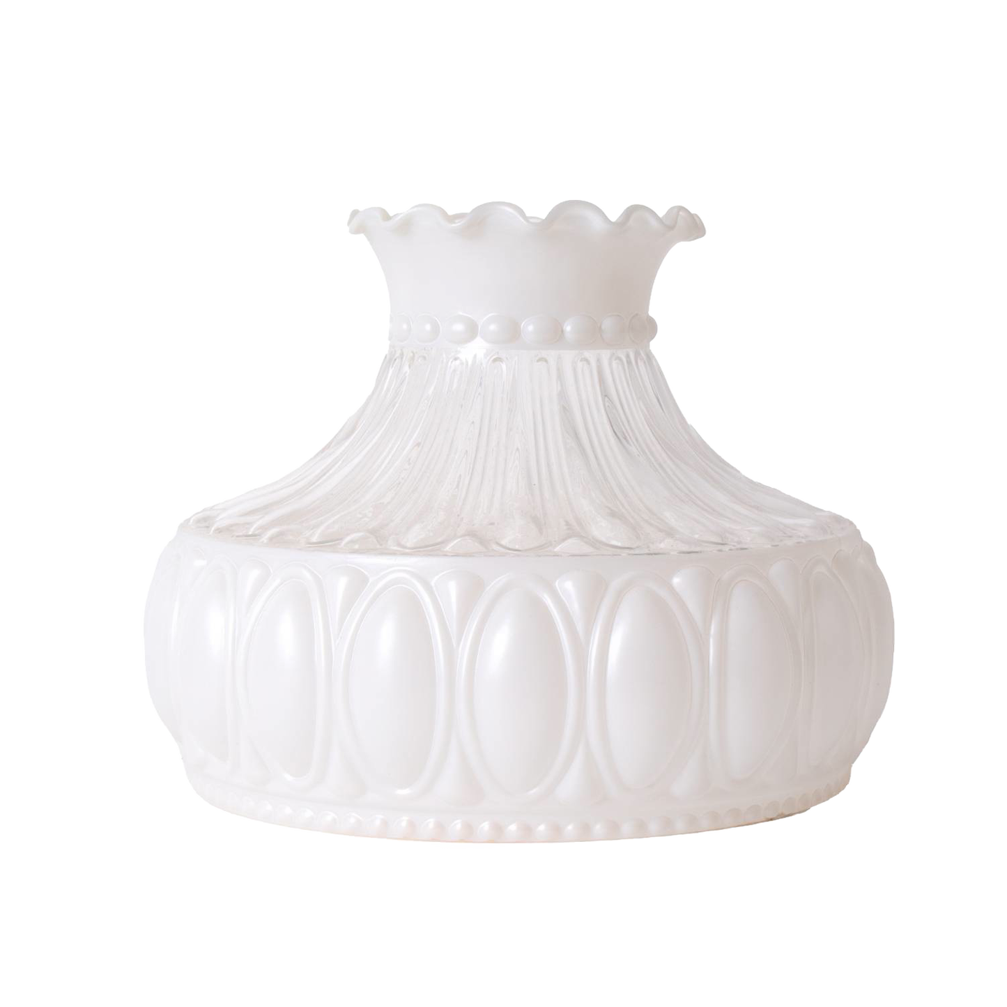 Aladdin Frosted Glass Oil Lamp Shade - 10in