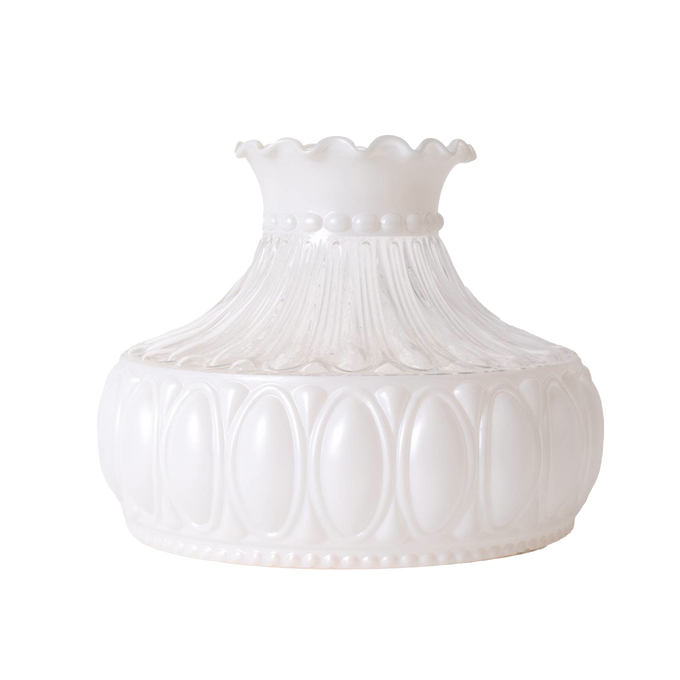 Aladdin Frosted Glass Oil Lamp Shade - 10in