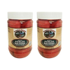 Two jars of handcrafted smoked pickled bologna in clear plastic containers with white lids, featuring rustic Amish Country labeling, part of Kitchen & Food, Meats, USA Made, and Best Sellers collections.
