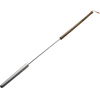 Long handcrafted bread and biscuit stick with a wooden handle and metal shaft, designed for roasting dough over a campfire, ideal for camping and farm tool use.