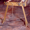 Pair of sturdy wooden replacement legs with metal gear adjustments for quilt frame support, suitable for sewing and quilting projects, home decor, and popular collections.