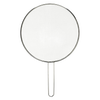 Round stainless steel splatter screen with handle, designed to protect kitchen surfaces during cooking, featured in Kitchen & Food, Kitchen Gadgets, Best Sellers, and Promo Eligible collections.