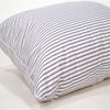 Soft, generously filled pillow with fine navy and white striped cover, handcrafted with premium down, ideal for Home & Decor, Home Textiles, Best Sellers, and Promo Eligible collections.