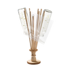 Wooden economical bag holder and bottle dryer stand with clear plastic bags and glass bottles placed upside down, a sustainable kitchen gadget ideal for Kitchen & Food, Kitchen Gadgets, and Best Sellers collections.