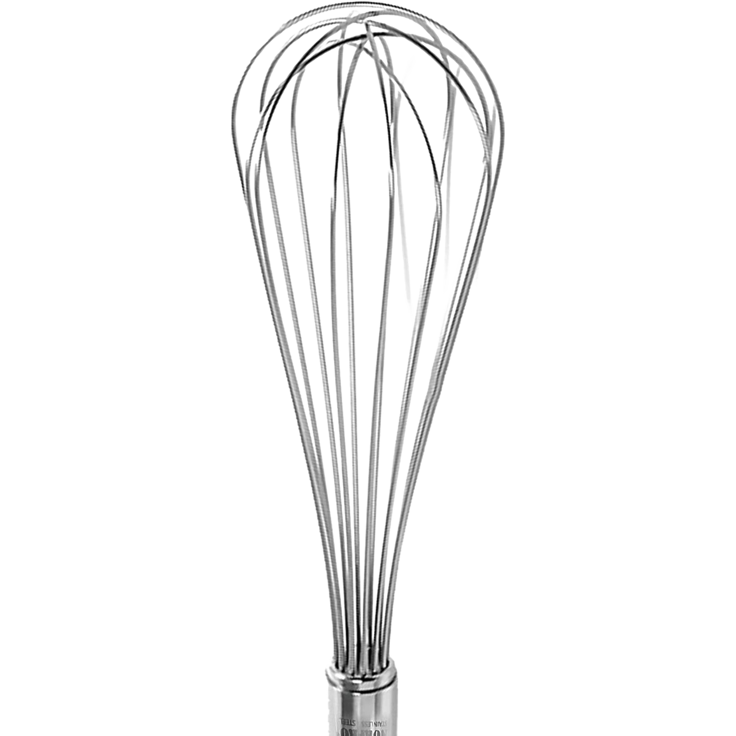 Stainless steel balloon whisk with polished wires and sturdy handle, designed for everyday use in Kitchen & Food, Cookware, Baking Supplies, and Kitchen Gadgets collections.