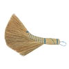 Handcrafted rice straw hand brush with a curved Dutch shape and blue binding, ideal for household cleaning and tidying floors or car mats, featured in Home & Decor and Cleaning Utensils collections.