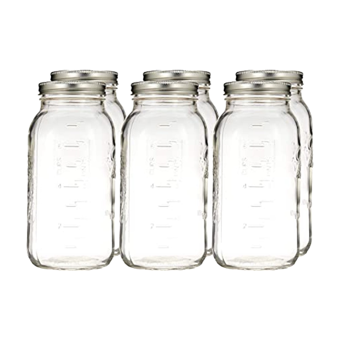 Ball Wide-Mouth Half-Gallon Canning Jars (6)
