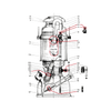 Technical schematic illustration of a Petromax high-pressure lamp with detailed labeled parts, showcasing components used in lamps & lighting, parts and accessories, and other parts collections.