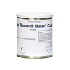 Can of handcrafted freeze-dried top round beef cubes with long shelf life, made in USA, ideal for Kitchen & Food, Food, Freeze Dried, USA Made, Best Sellers, and Promo Eligible collections.