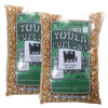 Two 1.5-pound bags of handcrafted yellow popcorn kernels made in USA, featuring large crunchy kernels with fewer husks, perfect for Kitchen & Food and Snacks collections.