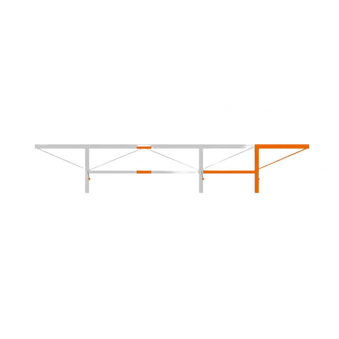 Steel extension kit segment with orange log lifter attachment, designed to increase cutting length on chain sawmills, featured in Farm, Garden & Tool and Wood Cutting and Hauling collections.