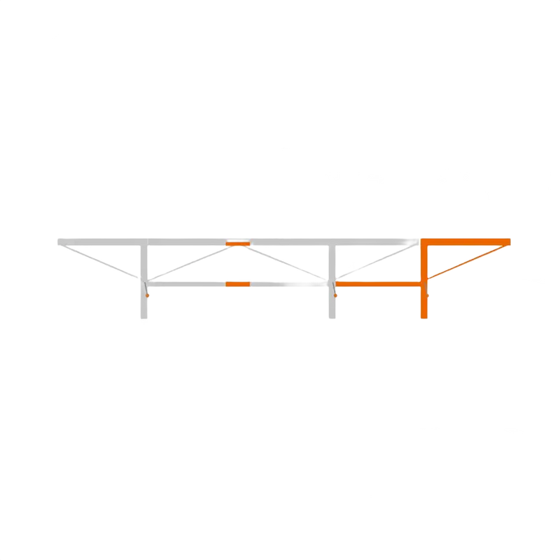 Steel extension kit segment with orange log lifter attachment, designed to increase cutting length on chain sawmills, featured in Farm, Garden & Tool and Wood Cutting and Hauling collections.