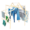 Handcrafted extra-large arch-shaped wooden drying rack made in USA by the Amish, offering ample space for laundry with efficient air circulation, ideal for Home & Decor and Laundry Supplies collections.