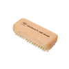 Handcrafted natural scrub brush with stiff plant fiber bristles and smooth wooden handle, designed for effective nail cleaning after gardening; featured in Health & Wellness, Grooming and Personal Hygiene, Best Sellers, and Promo Eligible collections.