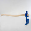 Handcrafted adze with a curved wooden handle and blue steel blade, designed for restoration and woodworking, featured in Farm, Garden & Tool, Farm Tools, and Best Sellers collections.