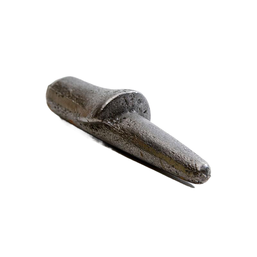 Solid unpainted cast iron spout driver measuring 3-1/2 inches long, handcrafted for maple sugaring in Farm, Garden & Tool, Orchard and Grove, and Maple Syrup Sugaring collections.