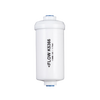 White cylindrical reduction element with blue caps and directional flow markings, designed for advanced water treatment in Appliances, Emergency Supplies, and Berkey Water Filters collections.