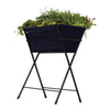 Elevated garden bed with lightweight powder-coated steel frame filled with thriving herbs and greens, perfect for Farm, Garden & Tool, Garden Accessories, Seeds and Planting, Best Sellers, and Promo Eligible collections.