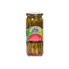 Glass jar of handcrafted pickled asparagus with spicy red pepper flakes, made in the USA, perfect for Kitchen & Food, Pantry, and Best Sellers collections.