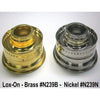 Pair of polished brass and nickel lamp gallery tops designed for oil lamp burners, compatible with various models and featured in Lamps & Lighting, Parts and Accessories, and Best Sellers collections.