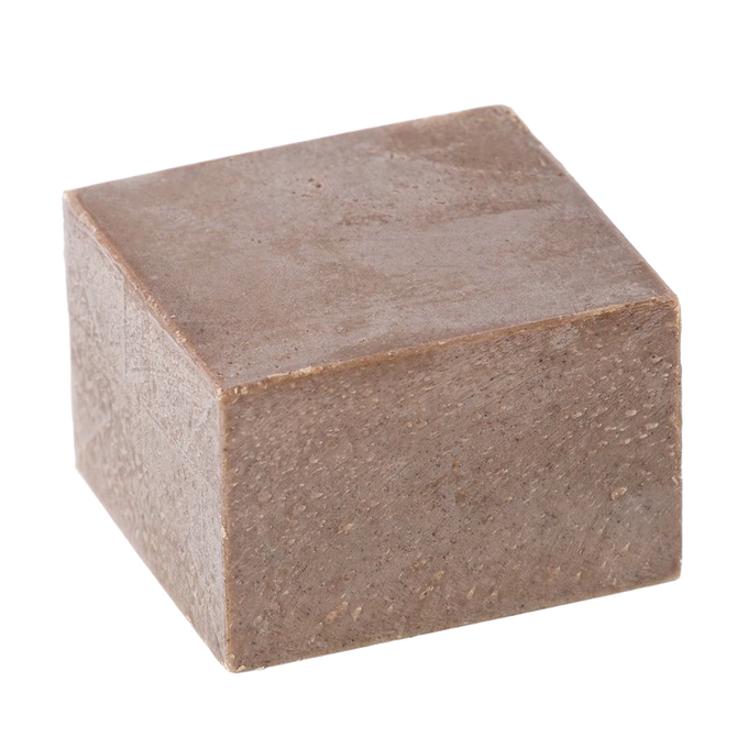 Handcrafted natural shaving soap bar in earthy tones, made in USA, soothing for sensitive skin, featured in Health & Wellness, Grooming, Soaps, and Best Sellers collections.