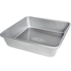 Heavy gauge aluminized steel square cake pan with seamless design and nonstick silicone coating, ideal for baking cakes and brownies, part of Kitchen & Food and USA Made collections.