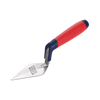 Durable 4-inch pointing trowel with hardened and tempered carbon steel blade and ergonomic red and blue soft-feel handle, ideal for Farm, Garden & Tool and Digging and Cultivating collections.
