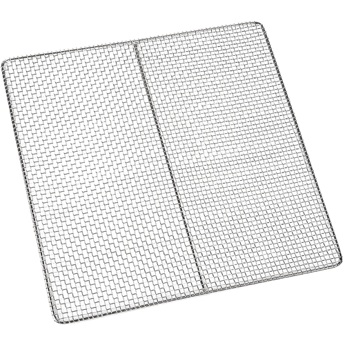 Square stainless steel drying tray with fine mesh screen, durable and easy to clean, designed for use in kitchen food preservation and drying, made in USA.