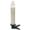 Single handcrafted LED clip-on taper candle with warm white light and built-in timer, perfect for Home & Decor, Holiday Decor, Best Sellers, and Promo Eligible collections.