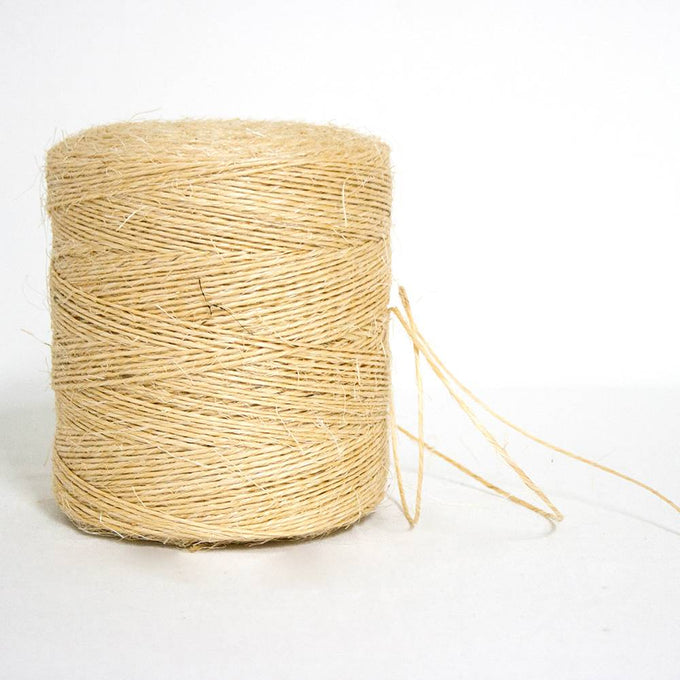 Large spool of natural sisal twine with visible fibers, ideal for garden and farm tasks, featured in Farm, Garden & Tool, Garden Accessories, Best Sellers, and Promo Eligible collections.