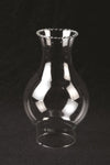 Clear glass oil lamp chimney with a decorative crimped top and 3-inch base, designed as a durable replacement part for Lamps & Lighting, Chimneys and Globes, Parts and Accessories, and Best Sellers collections.