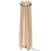 Handcrafted 16-arm floor dryer made of smoothly sanded wood with stainless steel hardware, compact design for easy storage, part of Home & Decor and Laundry Supplies collections.