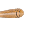 Close-up of a smooth wooden handle with decorative grooves, part of a handcrafted USA-made hog scraper featured in Kitchen & Food, Specialty Equipment, Butchering Supplies, USA Made, Best Sellers, and Promo Eligible collections.